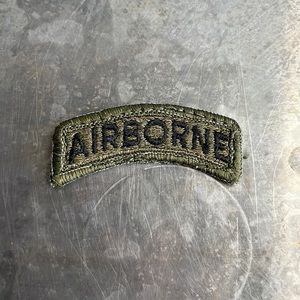 AIRBORNE fully embroidered arch patch, vintage